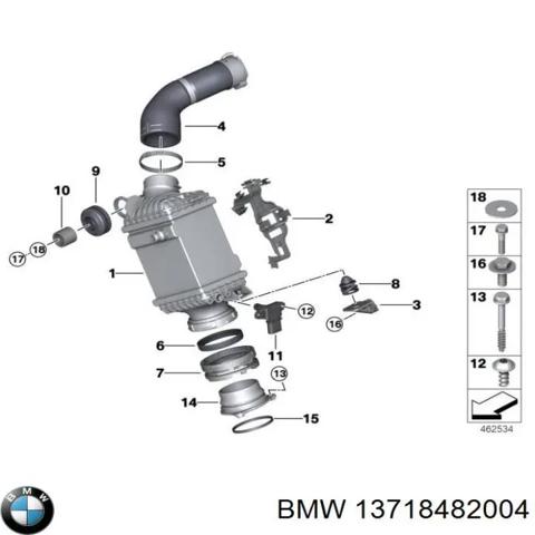 Шланг интеркуллера 13718482004 BMW