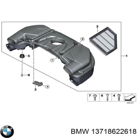 Корпус воздушного фильтра 13718622618 BMW
