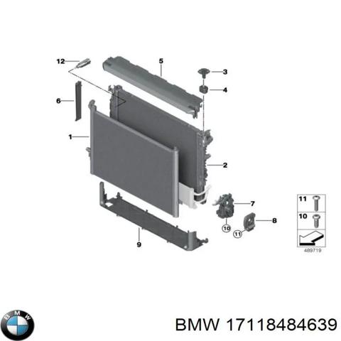 Радиатор охлаждения двигателя, дополнительный 17118484639 BMW