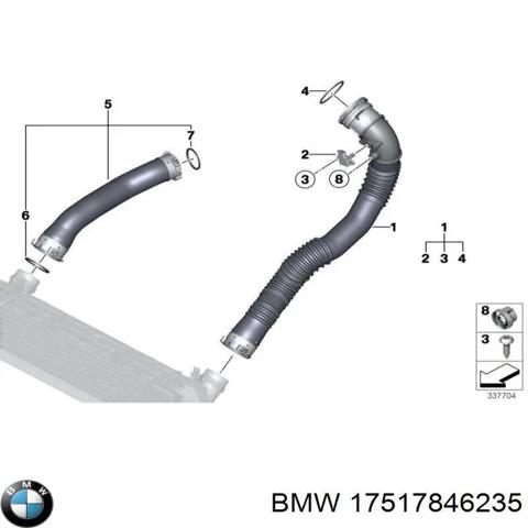 Охладитель наддувочного воздуха 17517846235 BMW
