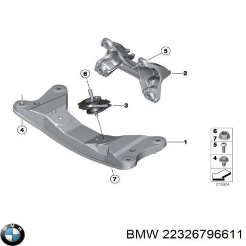 Крепление коробки передач 22326796611 BMW