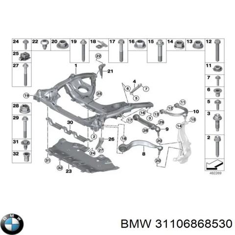 31106868530 BMW Рычаг передней подвески верхний левый/правый купить в Львов