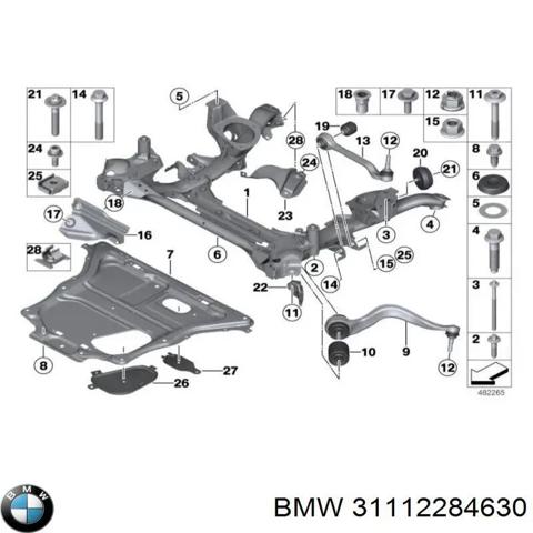 31112284630 BMW Балка передней подвески (подрамник) купить в Киев