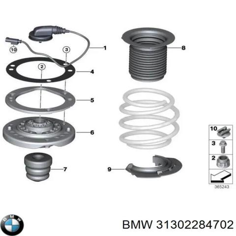 Опора стойки амортизатора заднего 31302284702 BMW
