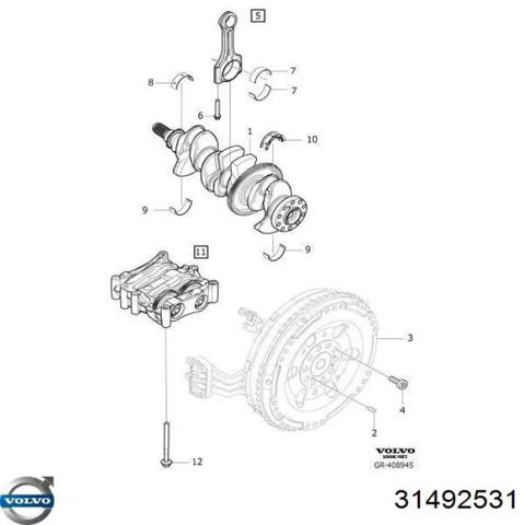 Балансировочный вал 31492531 VOLVO