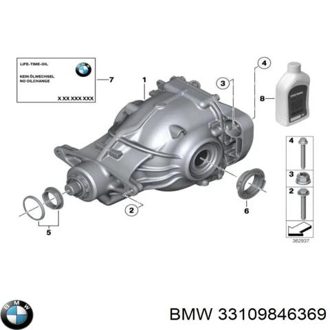 Редуктор заднего моста 33109846369 BMW