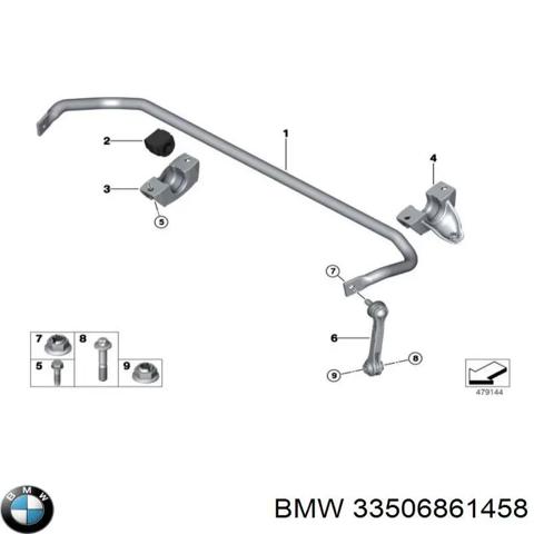 Стабилизатор задний 33506861458 BMW