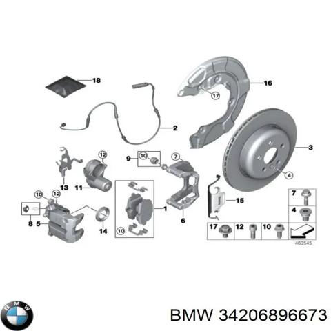 BMW 34206896673 Тормозные диски в наличии Полтава