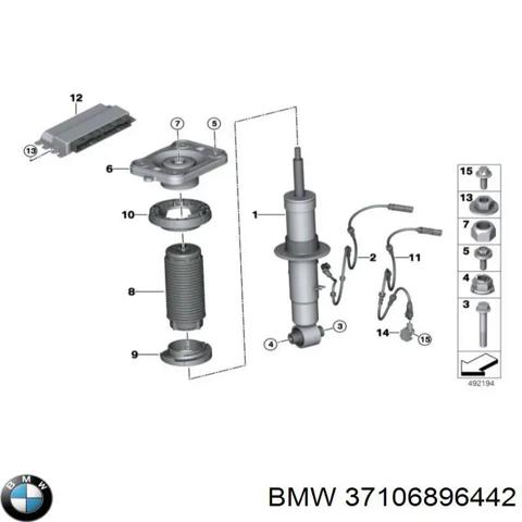 37106896442 BMW Амортизатор задний правый купить в Николаев