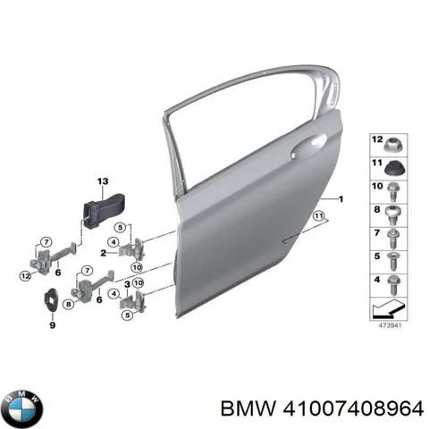 Дверь пассажирская задняя правая 41007408964 BMW