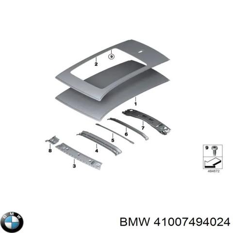 Крыша 41007494024 BMW