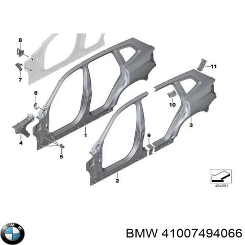 Проем передней правой двери 41007494066 BMW