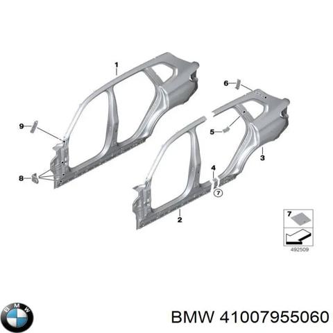 Проем передней правой двери 41007955060 BMW