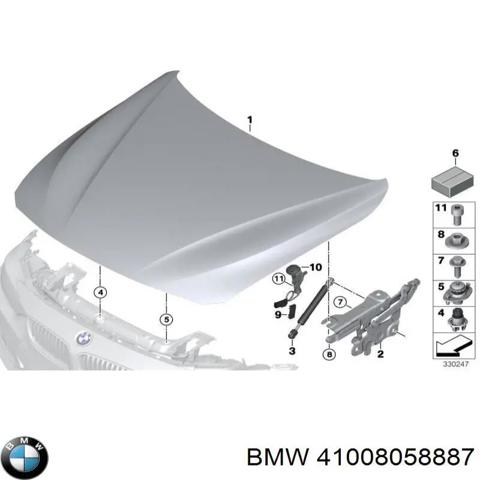 Капот двигателя 41008058887 BMW