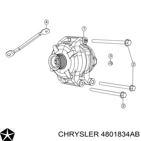 Генератор 4801834AB CHRYSLER