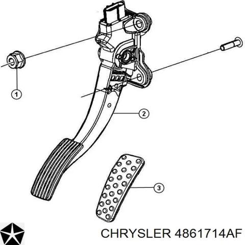 Педаль акселератора 4861714AF CHRYSLER