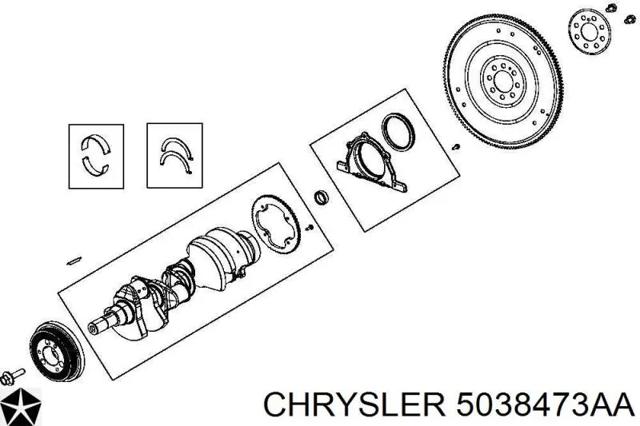 Шкив коленвала (демпфер) 5038473AA CHRYSLER