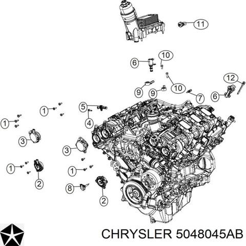 Клапан положения фаз распредвала 5048045AB CHRYSLER