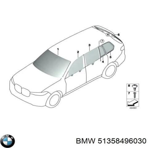 Стекло задней двери, правой 51358496030 BMW