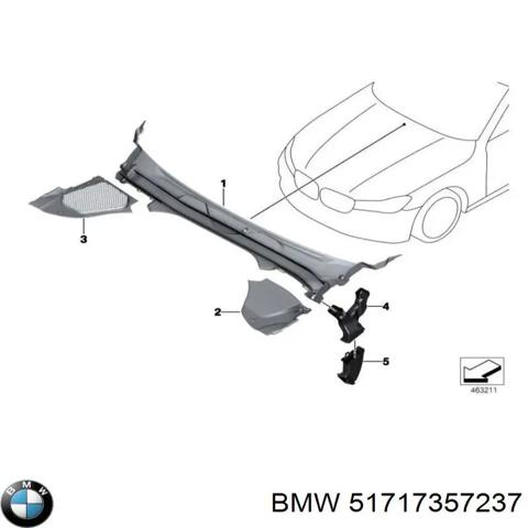 Водосток лобового стекла, жабо 51717357237 BMW