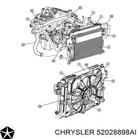 Термостат отключающий клапан 52028898AI CHRYSLER