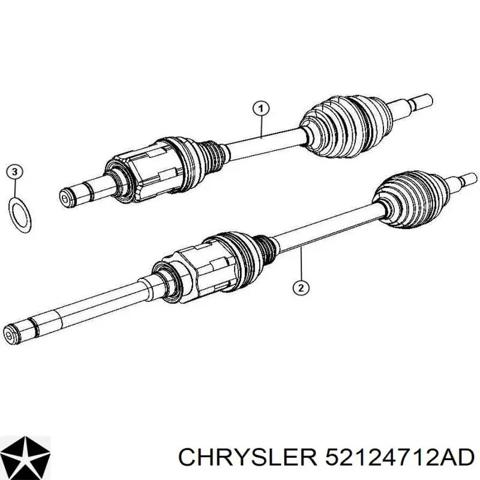 Привод правый Jeep Grand Cherokee 4