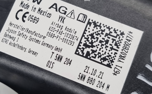 5NN880204M VAG Подушка безопасности пассажира купить в Черновцы