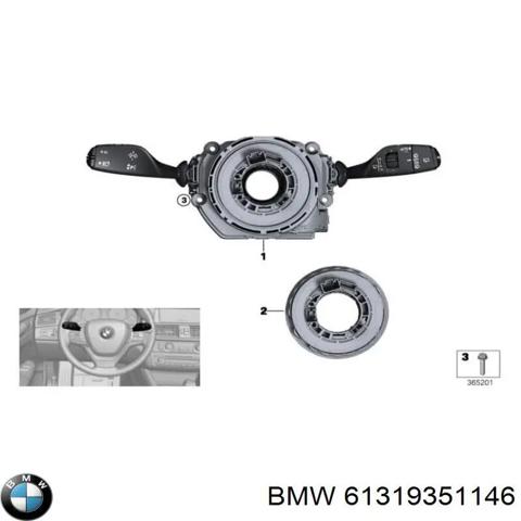 Переключатель подрулевой в сборе 61319351146 BMW