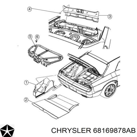 Коврик багажного отсека 68169878AB CHRYSLER