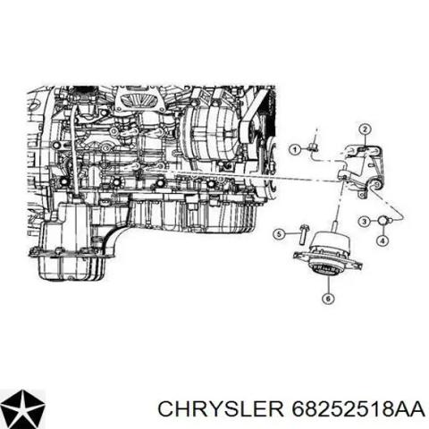68252518AA CHRYSLER Левая/правая опора двигателя купить в Запорожье