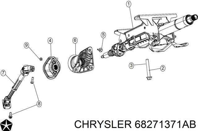 Колонка рулевая 68271371AB CHRYSLER