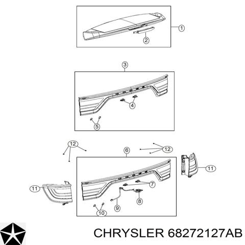 Фонарь задний левый 68272127AB CHRYSLER