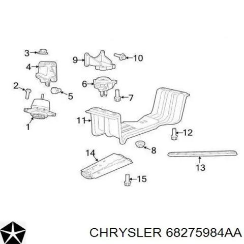 Кронштейн подушки (опоры) двигателя, правой 68275984AA CHRYSLER