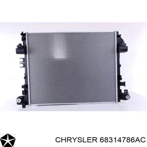 Радиатор охлаждения 68314786AC CHRYSLER