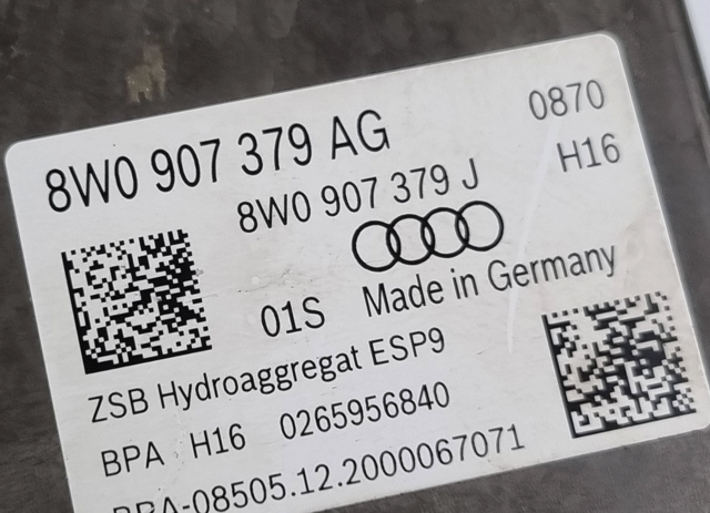 8W0614517AK Блок управления АБС (ABS) гидравлический купить Ирпень