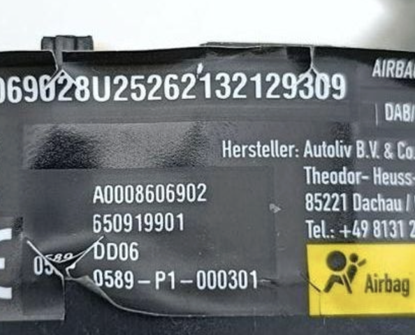 A0008606902 Подушка безопасности (AIRBAG) водительская купить Харьков