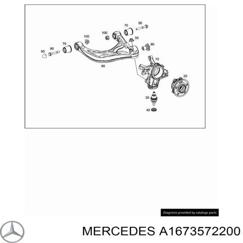 Цапфа правая A1673572200 MERCEDES