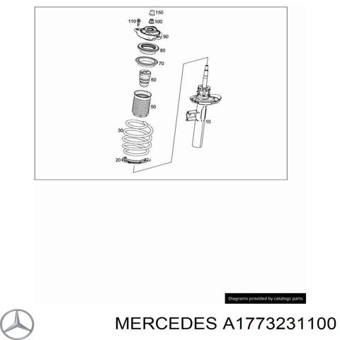 Амортизатор подвески передний левый A1773231100 MERCEDES