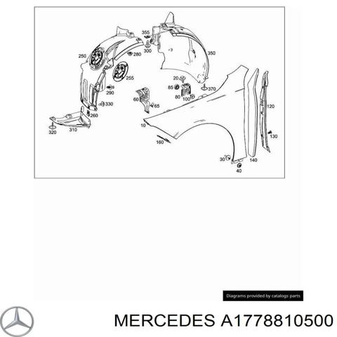 Крыло переднее левое A1778810500 MERCEDES