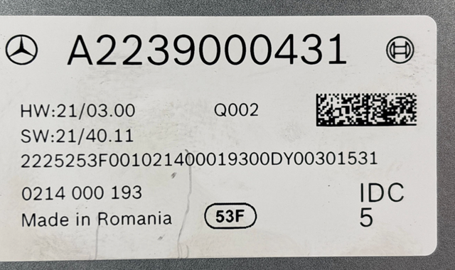 MERCEDES 2239000431 в наличии Черновцы