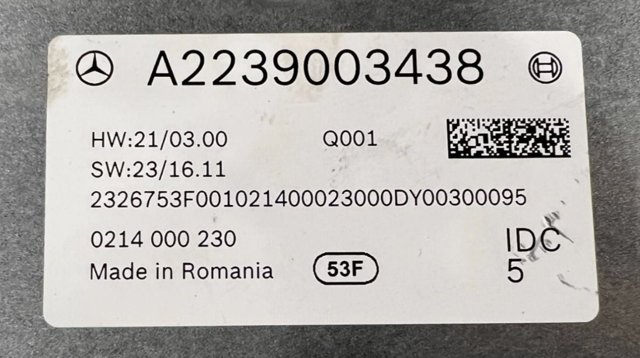 MERCEDES A2239003438 в наличии Павлоград