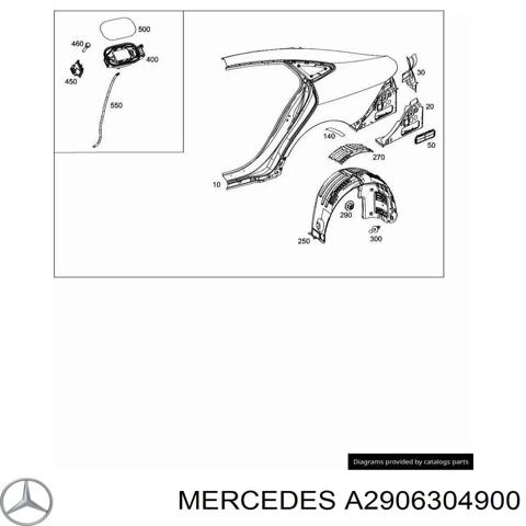Горловина бензобака A2906304900 MERCEDES