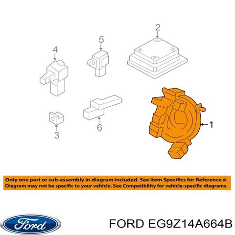 Кольцо подушки безопасности EG9Z14A664B FORD