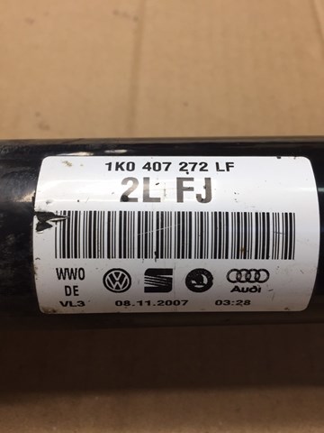 Привод правый 1K0407272LF VAG