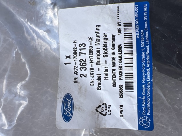 2362713 FORD Кронштейн бампера заднего правый купить в Киев