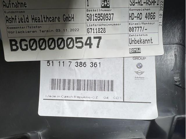 51117386361 Кронштейн крепления противотуманной фары левой купить Павлоград