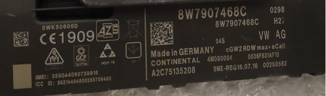 Система самодиагностики 8W7907468C VAG