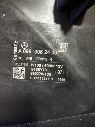 Вентилятор охлаждения A0999062400 MERCEDES
