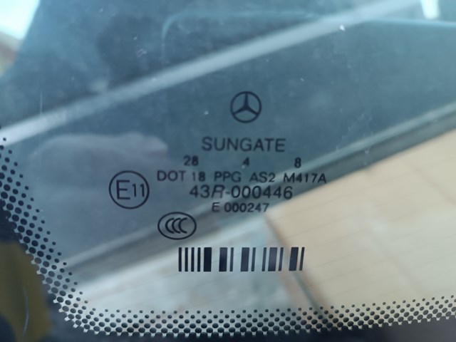 Стекло заднее Mercedes S
