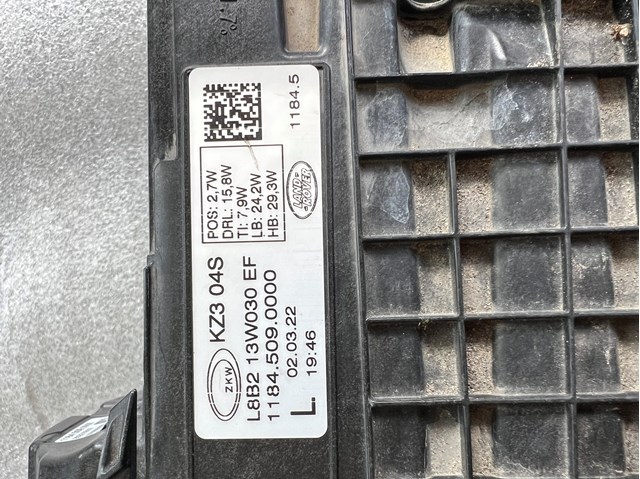 LAND ROVER L8B213W030EF в наличии Хмельницкий